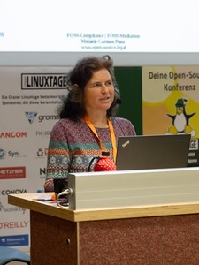 Melanie Carmen Punz: Rechtliche Situation bei Entwicklung von FOSS Software im Arbeitskontext - © Johannes Teichert