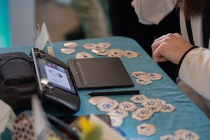 Pen Input Device beim Stand von KDE - © Johannes Teichert